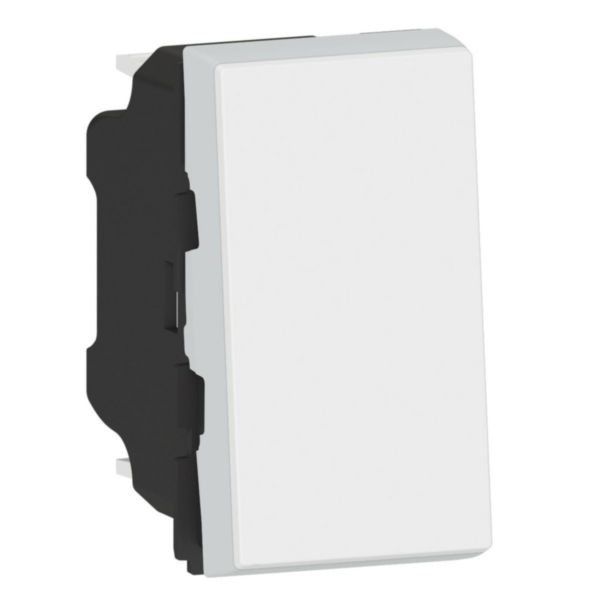 Interrupteur ou va-et-vient 10AX 250V~ Mosaic Easy-Led 1 module - blanc-image